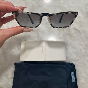 Prada Ultravox Acetate Sunglasses - Opal Spotted Brown and Grey gradient